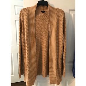 Caramel cardigan sweater